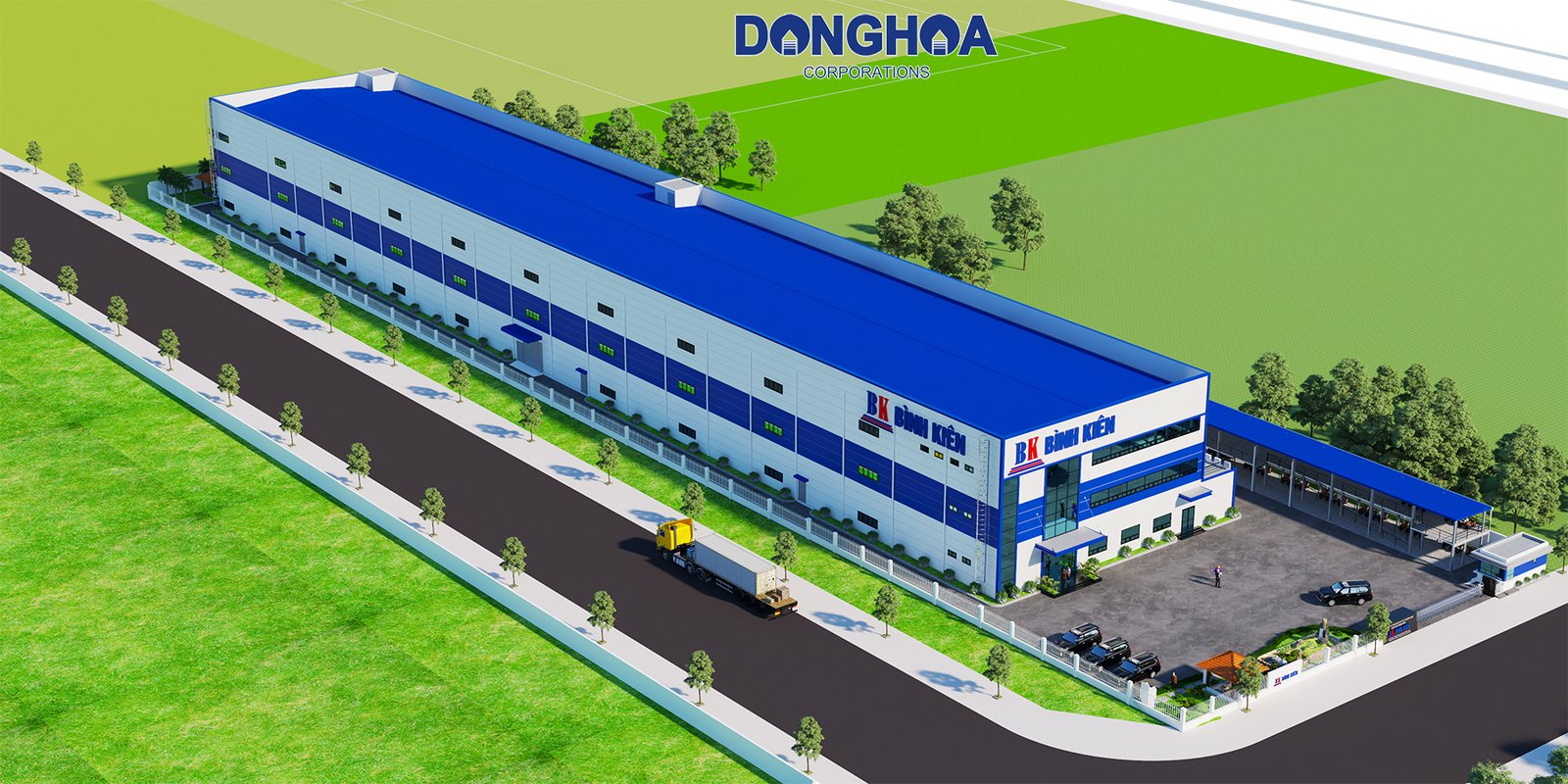 Nhà Máy Xây Dựng và Lắp Đặt Nhà Xưởng Sản Xuất Kinh Doanh – Bình Kiên