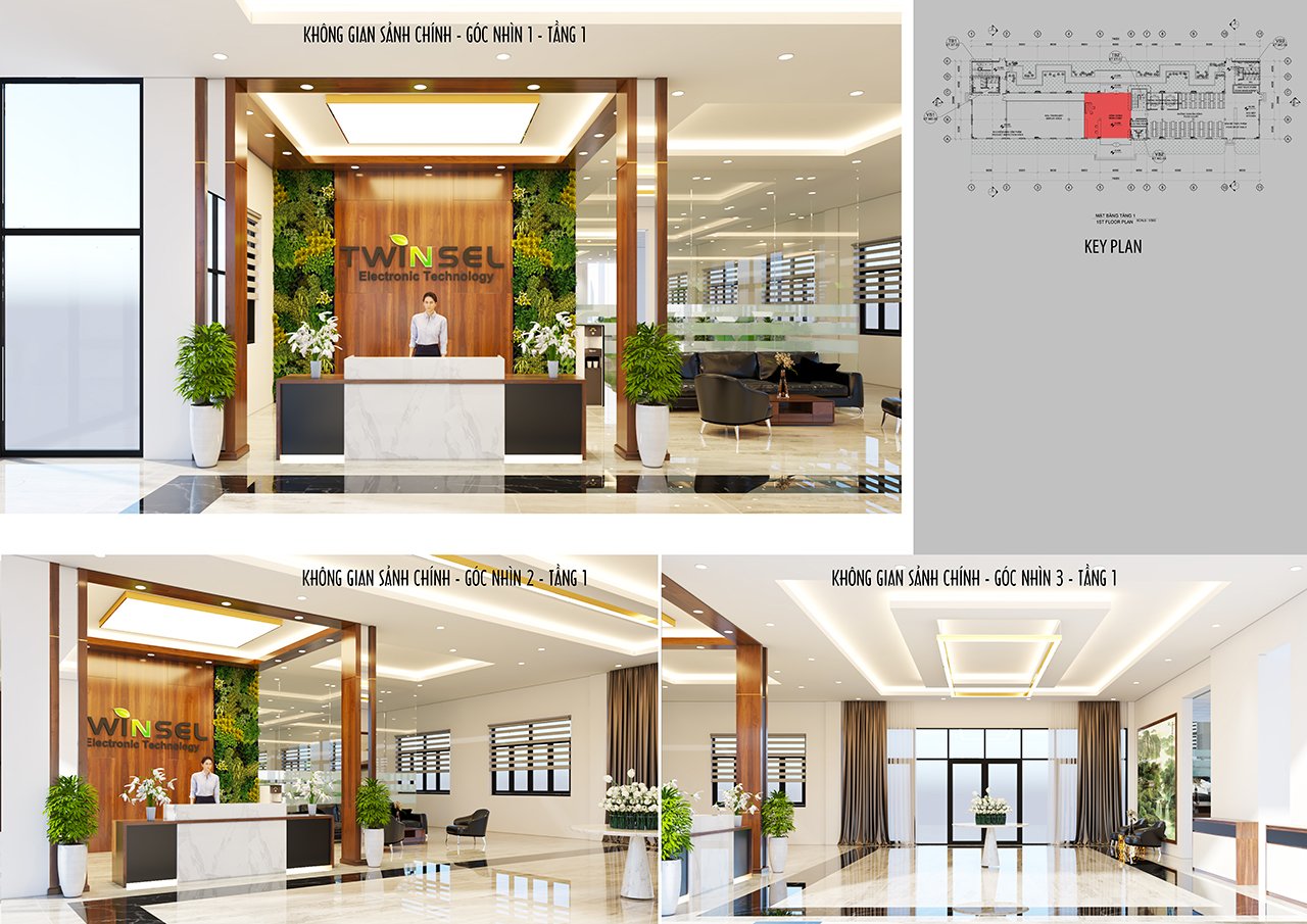 Thiết Kế Nội Thất Nhà Máy Twinsell – CÔNG TY TNHH CÔNG NGHỆ TWINSEL (VIỆT NAM)