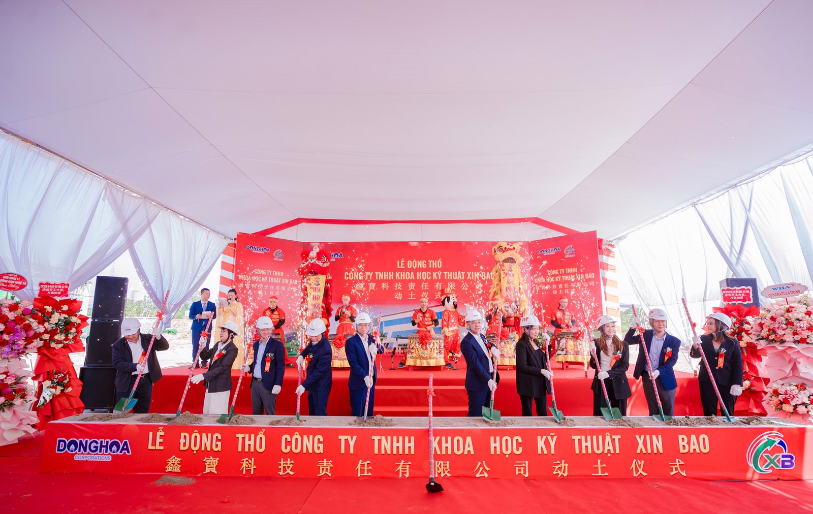 Lễ Khởi Công Dự Án Công Ty TNHH Khoa Học Kỹ Thuật Xin Bao